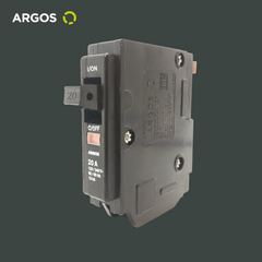 ARGOS Interruptor termomagnético de 1 Polo, 20A, 60 Hz, 10 kA