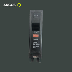 ARGOS Interruptor termomagnético de 1 Polo, 20A, 60 Hz, 10 kA