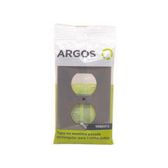 ARGOS TPRD013G TAPA NO METÁLICA RECTANGULAR P/ 1 TOMA DOBLE