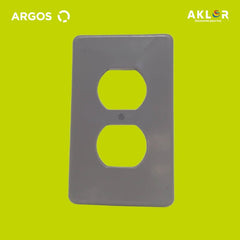 ARGOS TPRD013G TAPA NO METÁLICA RECTANGULAR P/ 1 TOMA DOBLE