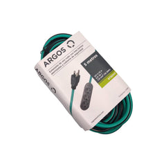 EXTENSIÓN USO RUDO REFORZADA CON TIERRA 5 METROS 16 AWG, VERDE, ARGOS 9730063