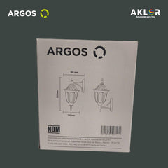 ARGOS 9400420 FAROL DE PARED CLÁSICO NEGRO 127 V~ 60 Hz E27