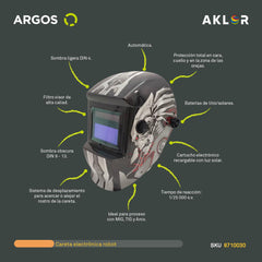 ARGOS 8710030 CARETA ELECTRÓNICA PARA SOLDAR