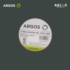 ARGOS 9750069 CINTA DE AISLAR 19mmX18m CAFÉ