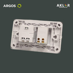 ARGOS 8840905 APAGADOR Y CONTACTO CON PLACA BLANCA