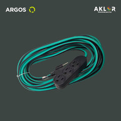 EXTENSIÓN USO RUDO REFORZADA CON TIERRA 10 METROS 16 AWG, VERDE, ARGOS 9730113