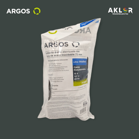 ARGOS 8841910 APAGADOR SENCILLO DE ACERO INOXIDABLE