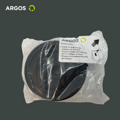 ARGOS tubo termorretractil para aislamiento electrico de 1 pulgada, 10 metros de largo, color negro