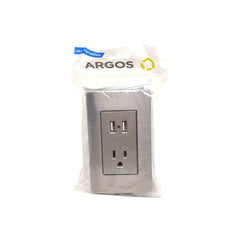 ARGOS 8841935 CONTACTO ATERRIZADO Y DOS ENTRADAS USB