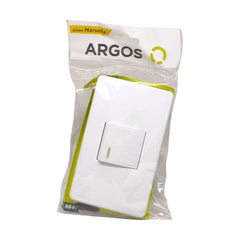 ARGOS 8840910 APAGADOR SENCILLO CON PLACA BLANCA