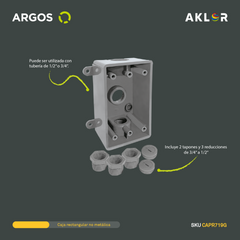 ARGOS CONDULET FS 3 SALIDAS DE 1/2 a 3/4