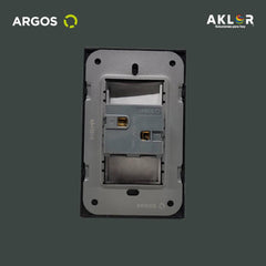 ARGOS 8843910 APAGADOR SENCILLO CON PLACA DE ACRÍLICO NEGRO