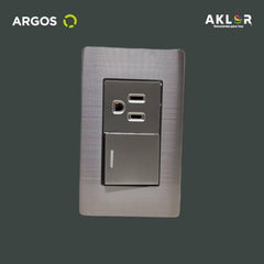 ARGOS 8841905 APAGADOR Y CONTACTO DE ACERO INOXIDABLE