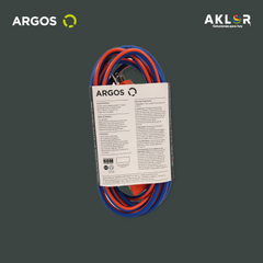 EXTENSIÓN USO RUDO REFORZADA CON TIERRA 5 METROS 14 AWG, AZUL CON NARANJA, ARGOS 9770093