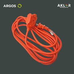 EXTENSIÓN USO RUDO REFORZADA CON TIERRA 4 METROS 16 AWG, NARANJA, ARGOS 9710065