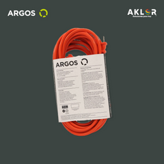 EXTENSIÓN USO RUDO REFORZADA CON TIERRA 10 METROS 16 AWG, NARANJA, ARGOS 9710215