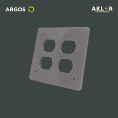 ARGOS TPRD019G PLACA DE PARED NO METALICA DE 2 TOMAS DOBLES