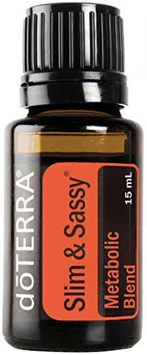 doTERRA - Slim & Sassy Essential Oil Metabolic Blend - Promotes Healthy Metabolism, Helps to Manage Hunger Cravings When Taken with Water; For Diffusion, Internal, or Topical Use - 15 mL - AKLOR soluciones para hoy