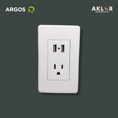 ARGOS 8840935 CONTACTO POLARIZADO Y DOS ENTRADAS USB