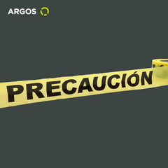 ARGOS Cinta de Seguridad Delimitadora Amarillo 3 Pulgadas (PRECAUCIÓN)