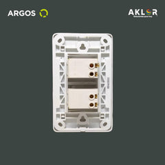 ARGOS 8840900 APAGADOR DOBLE CON PLACA BLANCA