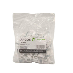 ARGOS GC010MM GRAPAS PARA CABLE CURVA 10 MILÍMETROS 100 PZ