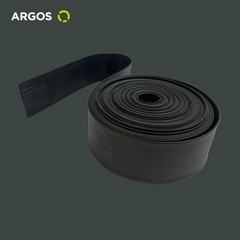 ARGOS tubo termorretractil para aislamiento electrico de 1 pulgada, 10 metros de largo, color negro