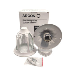 ARGOS 9400421 FAROL DE PARED CLÁSICO BLANCO 127 V~ 60 Hz E27