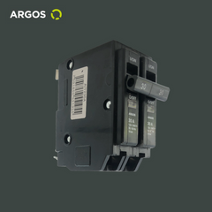 ARGOS Interruptor termomagnético de 2 Polos, 30A, 60 Hz, 10 kA