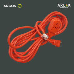 EXTENSIÓN USO RUDO REFORZADA CON TIERRA 4 METROS 16 AWG, NARANJA, ARGOS 9710065