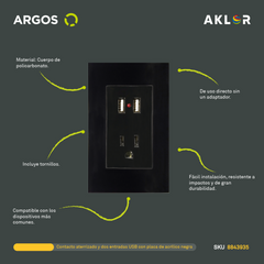 ARGOS 8843935 CONTACTO Y DOS ENTRADAS USB