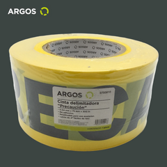 ARGOS Cinta de Seguridad Delimitadora Amarillo 3 Pulgadas (PRECAUCIÓN)