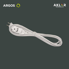 Extensión Eléctrica Doméstica, 2 M, Blanca, ARGOS 9740065