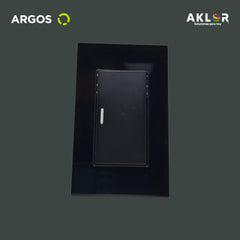 ARGOS 8843910 APAGADOR SENCILLO CON PLACA DE ACRÍLICO NEGRO